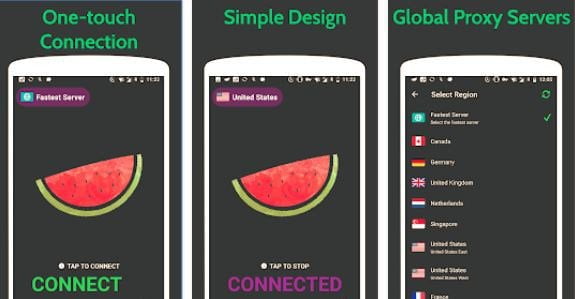 Melon VPN MOD APK Best UI design
